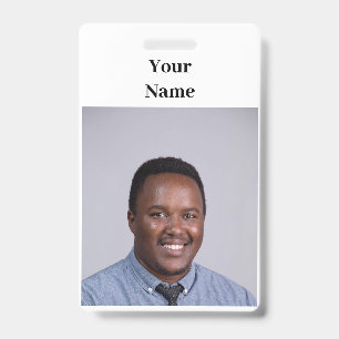 NEW! Badge - Vertical Retractable - Custom ID Badge