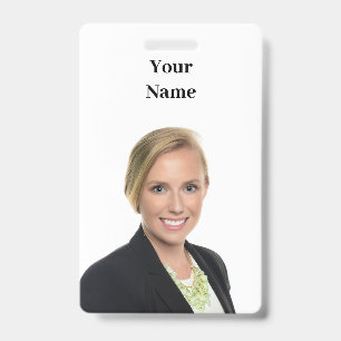 NEW! Badge - Vertical Retractable - Custom ID Badge