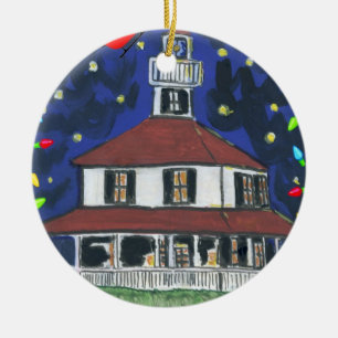 New Basin Canal Lighthouse New Orleans Ceramic Tree Decoration