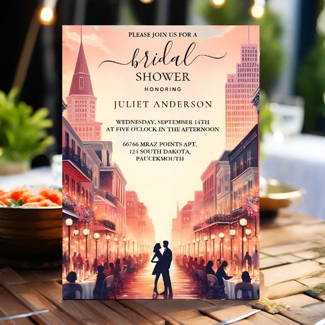 New Beach Ocean Summer New Orleans Bridal Shower Invitation (Creator Uploaded)