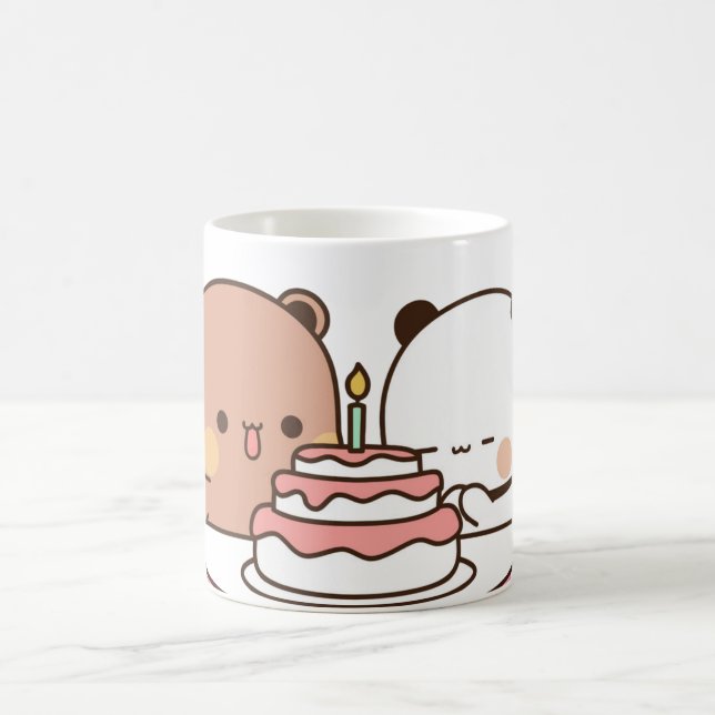 new bear and panda bubu dudu coffee mug (Center)