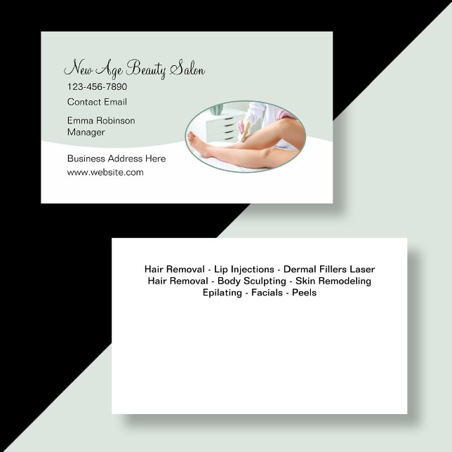 New Beauty Skin Salon Business Cards (Creator Uploaded)