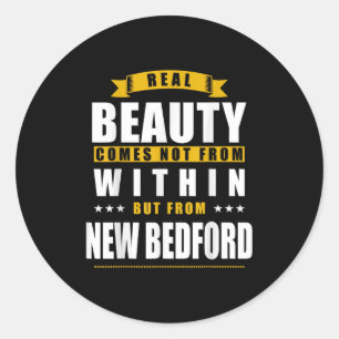 New Bedford - Funny D City Gift  Classic Round Sticker