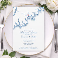 New Bedford MA Map Wedding Rehearsal Dinner