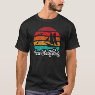 New Bedford Ma New Bedford Massachusetts Retro Sun T-Shirt