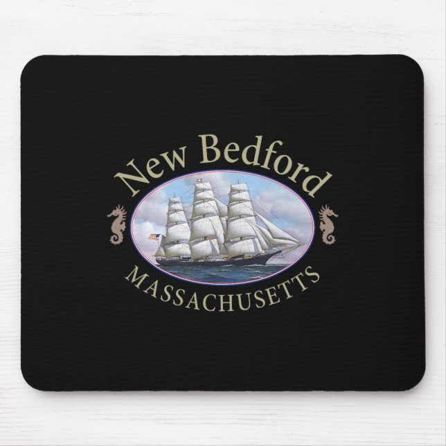 New Bedford Machusetts Nautical Tall Ship  Mouse Mat (Front)