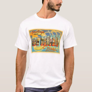New Bedford Massachusetts MA Old Travel Souvenir T-Shirt