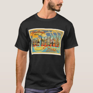 New Bedford Massachusetts MA Old Travel Souvenir T-Shirt