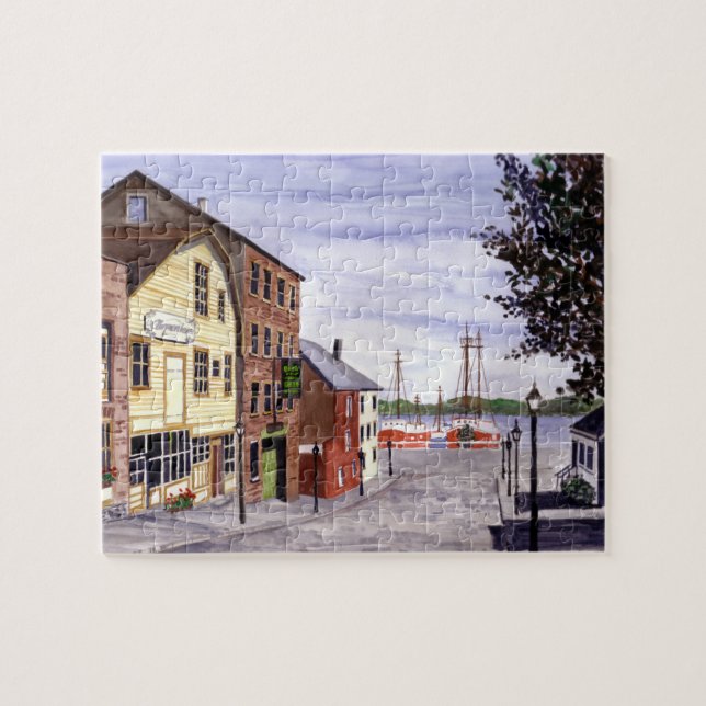 New Bedford Massachusetts New England Painting Jigsaw Puzzle (Horizontal)