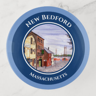 New Bedford Massachusetts New England Painting Trinket Trays