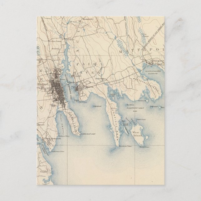 New Bedford, Massachusetts Postcard (Front)