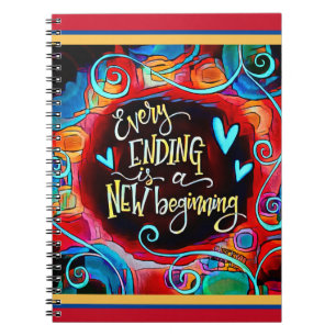 New Beginning Inspirivity Colourful Encouragement Notebook