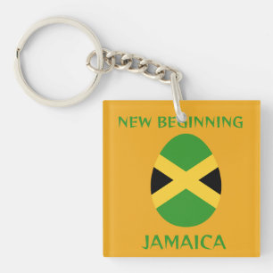 New beginning jamaica key ring