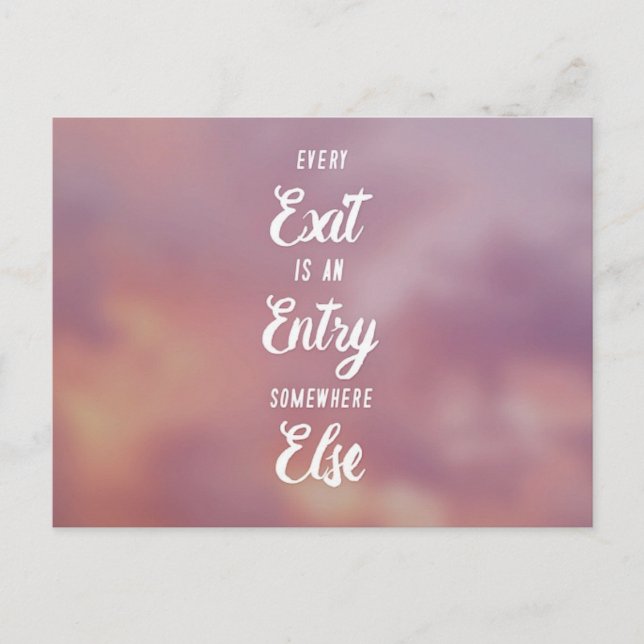 New Beginning Postcard (Front)