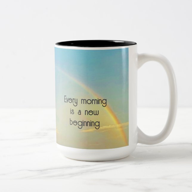 New Beginning Two-Tone Coffee Mug (Right)
