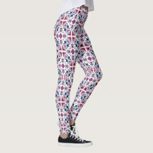 New Beginnings Birthday Pretty Pattern Leggings