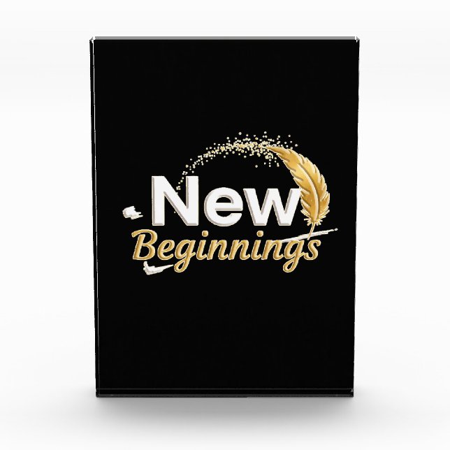 New Beginnings / Bloque de Acrílico  Photo Block (Front)