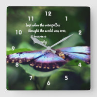 New Beginnings Butterfly Inspirational Quote