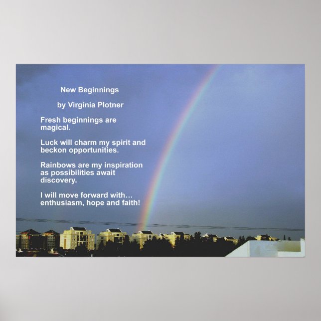 New Beginnings by Virginia Plotner Poster (Front)