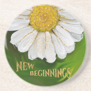 New Beginnings - Daisy flower power Coaster