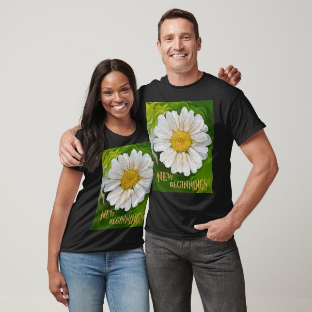 New Beginnings - Daisy flower power T-Shirt (Unisex)