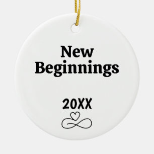 New Beginnings: Divorce Gifts Breakup Care Package Ceramic Tree Decoration