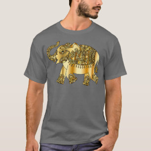 New Beginnings Golden Elephant Design T-Shirt