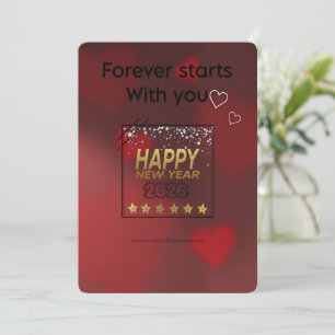 New Beginnings - Romantic New Year Greeting Card