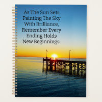 New Beginnings, Sunset Motivational Quotes,