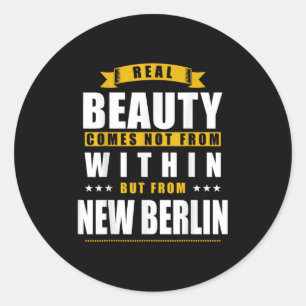 New Berlin - Funny D City Gift  Classic Round Sticker