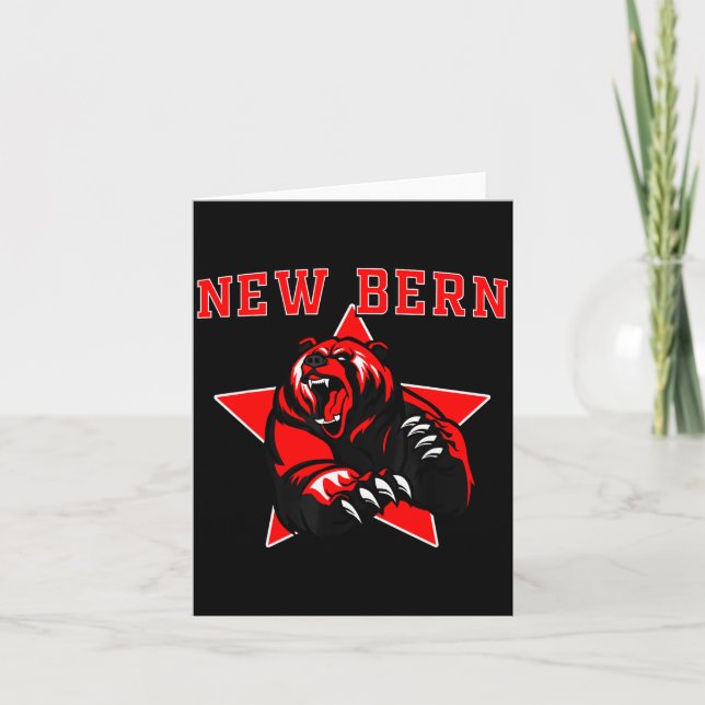 New Bern Bears High School Team Srit  Card (Front)