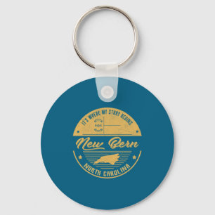 New Bern North Carolina Its Where My Story Begins  Key Ring