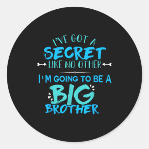 New Big Brother 2018 Funny Kids Men Big Bro Classic Round Sticker