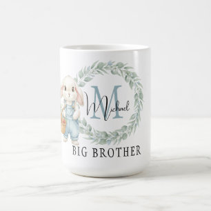 New Big Brother Gift Watercolor Rabbit Ceramic Coffee Mug