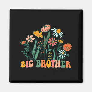 New Big Brother Wildflower First Birthday &amp; Ba Magnet