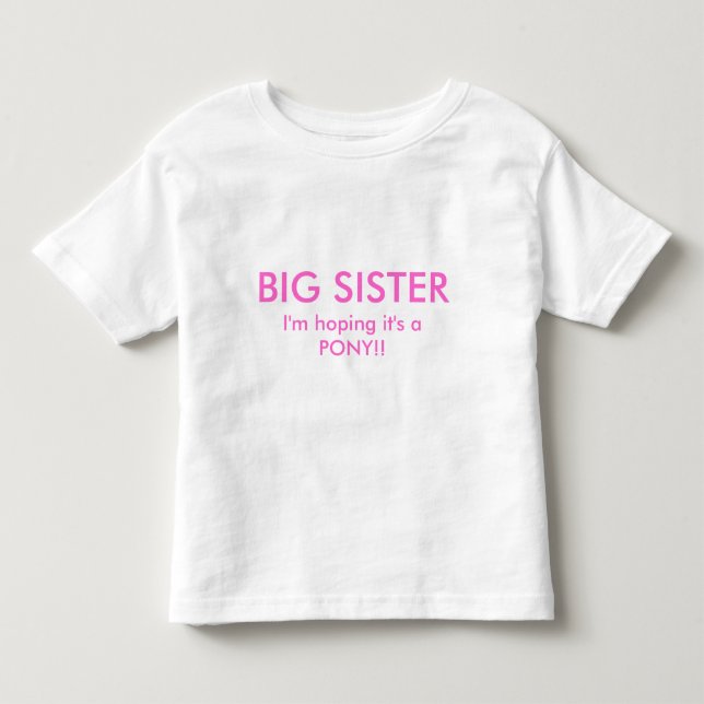 New Big Sister T-Shirt (Front)