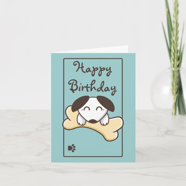 New Birthday puppy Card (Front)