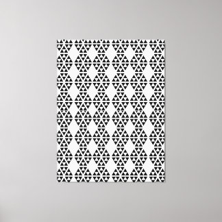New black and white triangles,seamless patterns canvas print