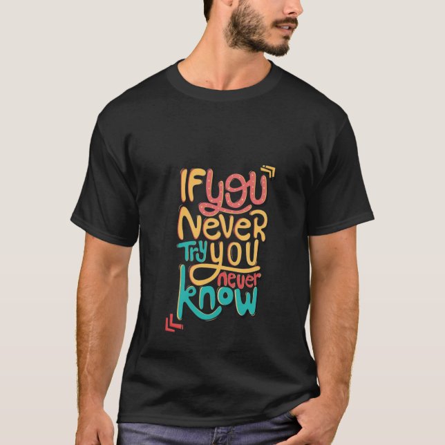 New Black Colour Trendy T-Shirt (Front)