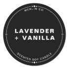 New Black Homemade Soy Candle Chic Jar Lid