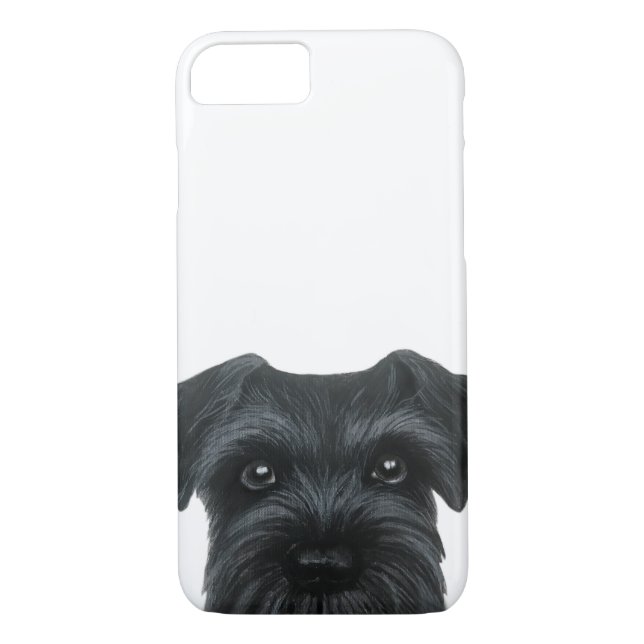 New Black Schnauzer, phone case (Back)
