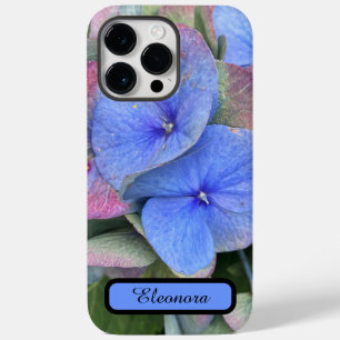 New Blue Hydrangea Flower Photo & Name iPhone case