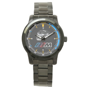 New Bmw Mpower Engine Stainless Steel Quartz Watch