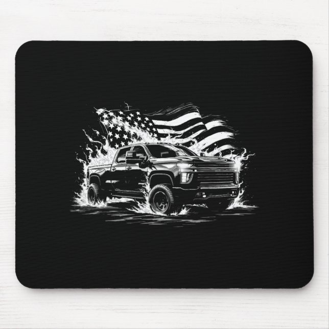 New Body Style Silverado Truck 2500 Crew Cab Patri Mouse Mat (Front)