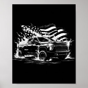 New Body Style Silverado Truck 2500 Crew Cab Patri Poster