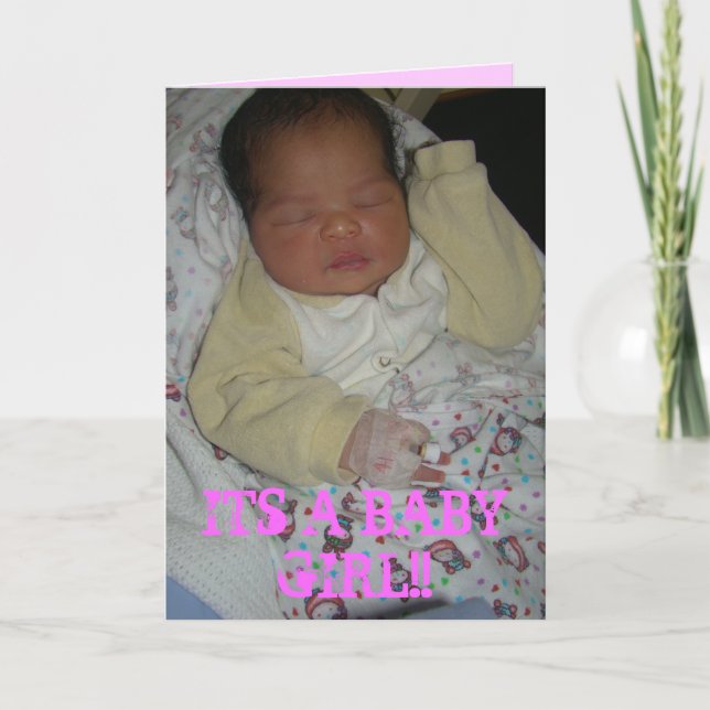 NEW BORN GIRL CARD (Front)