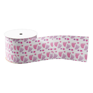 New born girl grosgrain ribbon