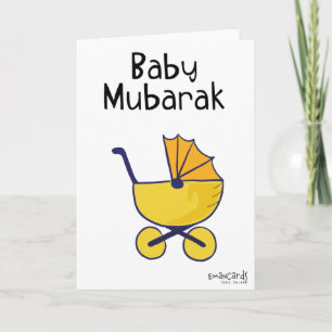 New Born - Yellow Cradle Card