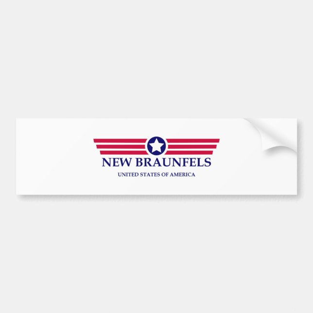 New Braunfels Pride Bumper Sticker (Front)