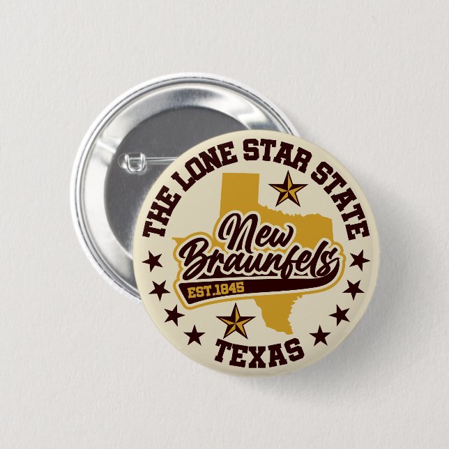 New Braunfels,Texas 6 Cm Round Badge (Front & Back)